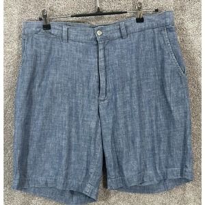 Polo Ralph Lauren Shorts Mens 35 Blue Heather Prospect Measures 35X9 Chino